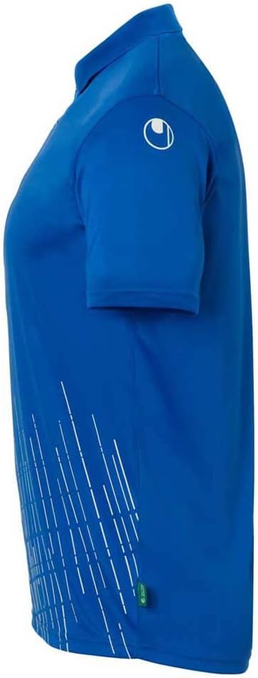 uhlsport Herren Sport-Polo S Azurblau/Weiss, S Azurblau/Weiss