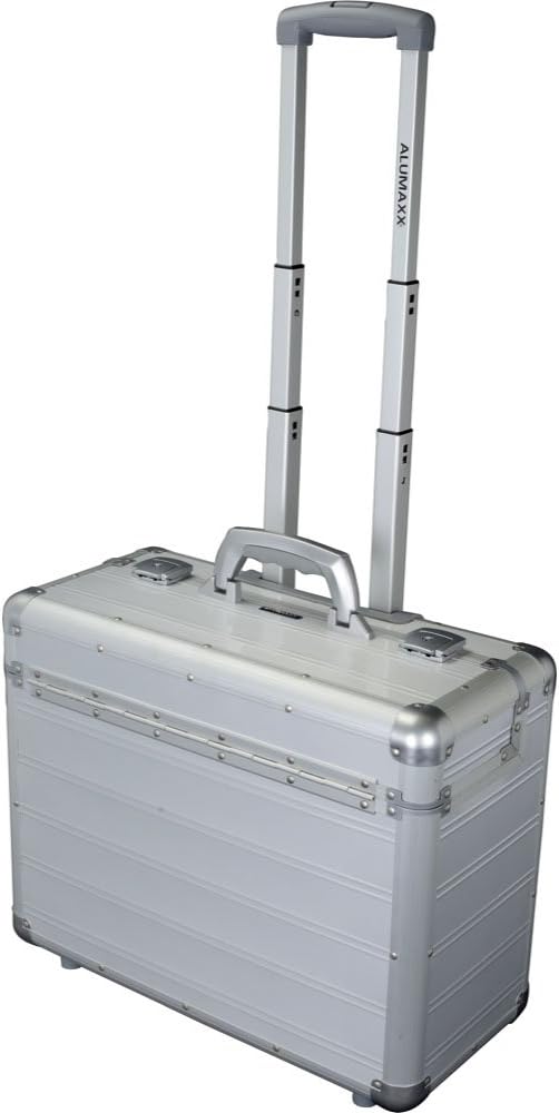 ALUMAXX 45162 Pilotenkoffer Discovery, Aktenkoffer aus Aluminium, Dokumentenkoffer Alu, Business Kof