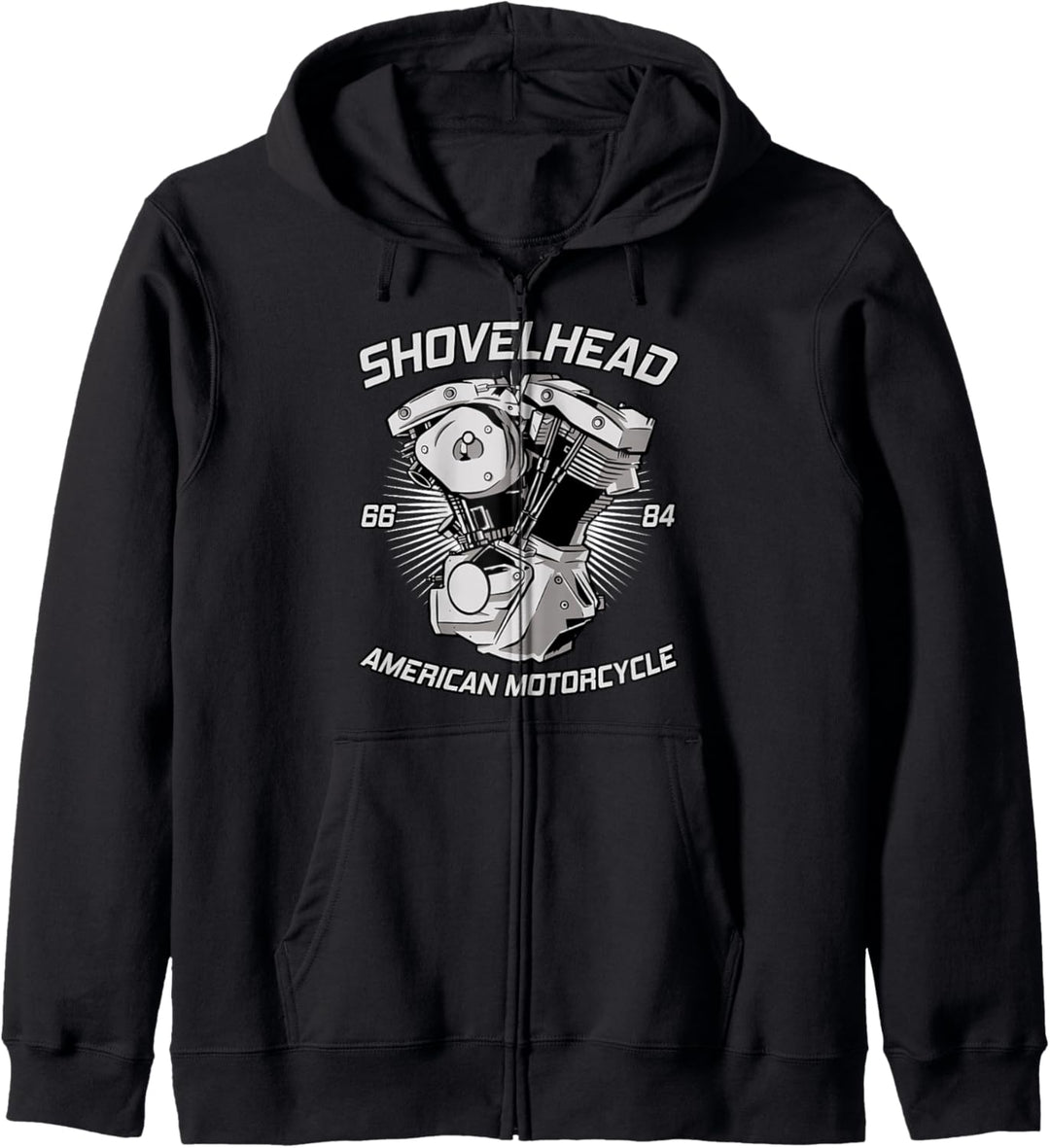Oldschool HD VTwin Shovelhead I Motorrad Retro Biker Kapuzenjacke