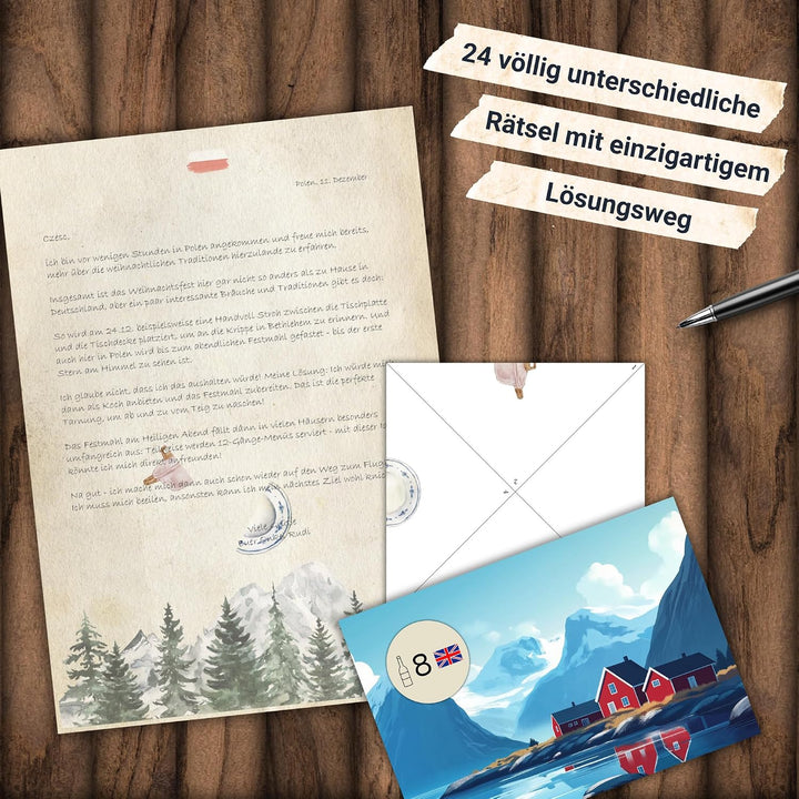 KrimiGames® Rätsel-Adventskalender – Einmal um die Welt