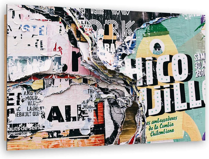 Wandbild abstrakt Modern Deko Kunst Bilder Street Art Grau 90x60 cm M14506 90x60 cm, M14506 90x60 cm