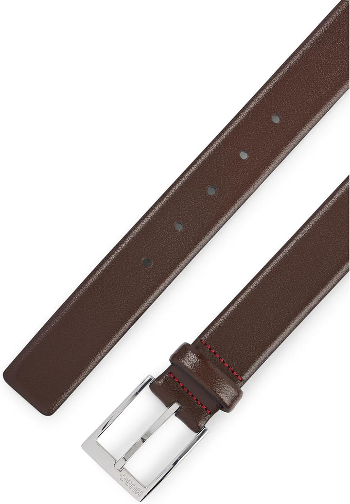 HUGO Gürtel Herren, 100 Braun (Dunkelbraun 202)