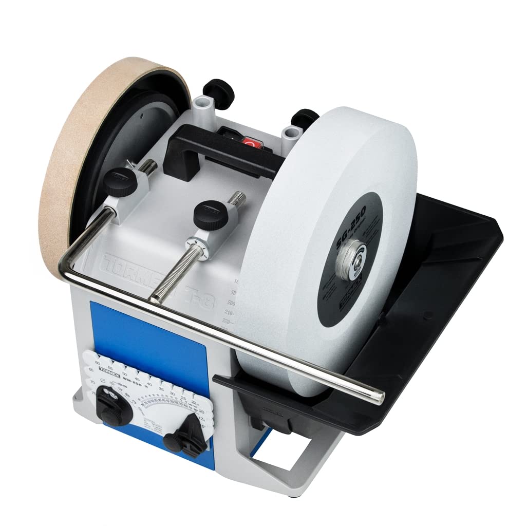Tormek T-8 Original wassergekühltes Schleifsystem, DE-Version mit deutschem Handbuch, 200 W, 230 V