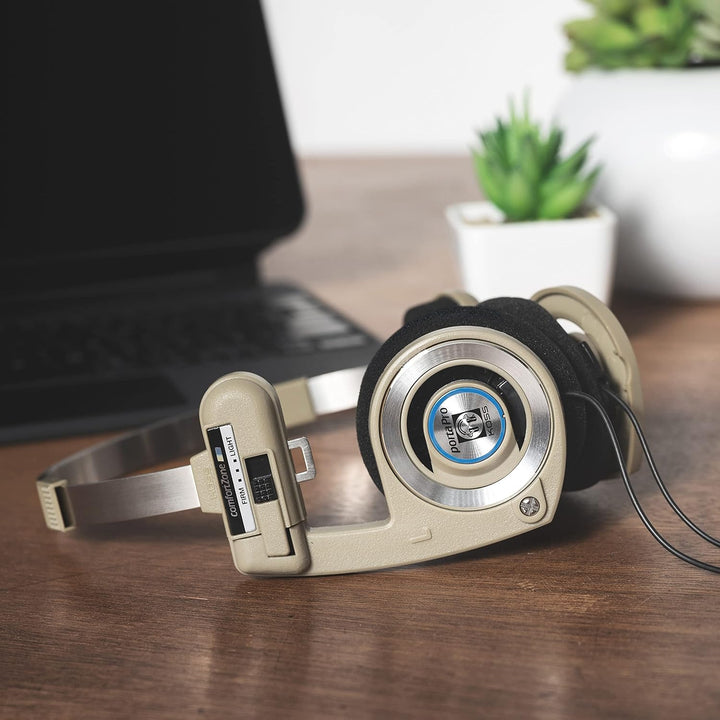 Koss Porta Pro Limited Edition Rhythm beige Kopfhörer mit Mikrofon, Lautstärkeregler, und Fernbedien