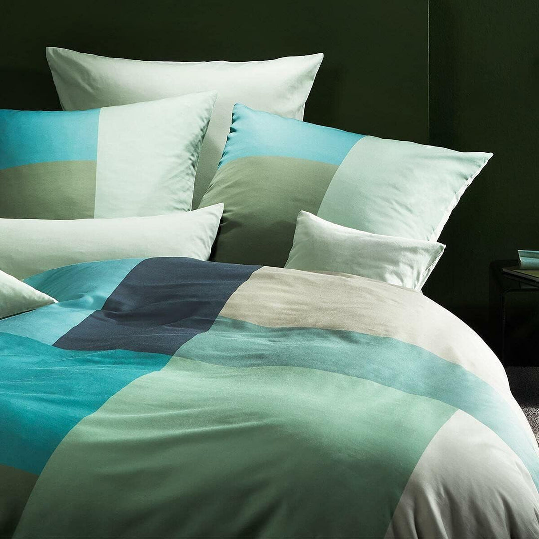 fleuresse Mako-Satin Bettwäsche Bed Art S Seraing Herbs 1 Bettbezug 155 x 220 cm + 1 Kissenbezug 80