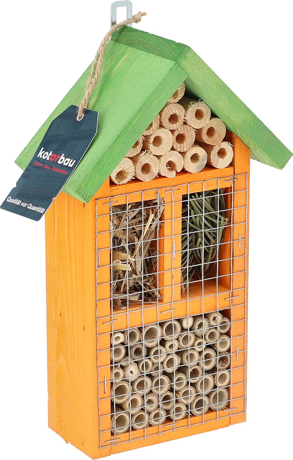 KOTARBAU® Holz Insektenhotel mit Hängefunktion Hervorragend für den Garten Umweltfreundlich Für Bien