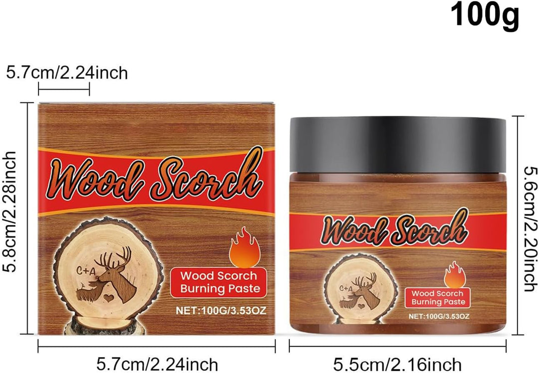 Farbe Für Die Holzbrennkunst,100 Gramm Präzisions Gel Für Holz Brenn Werkzeuge | Brandpaste Für Holz
