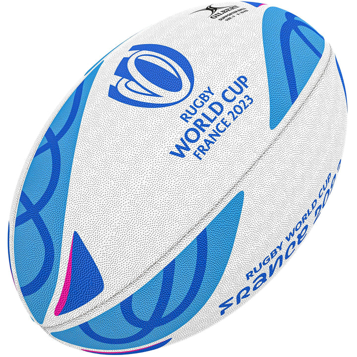 Gilbert Unisex Erwachsene Supporter Rwc2023 Ball, Weiss Blau, 38