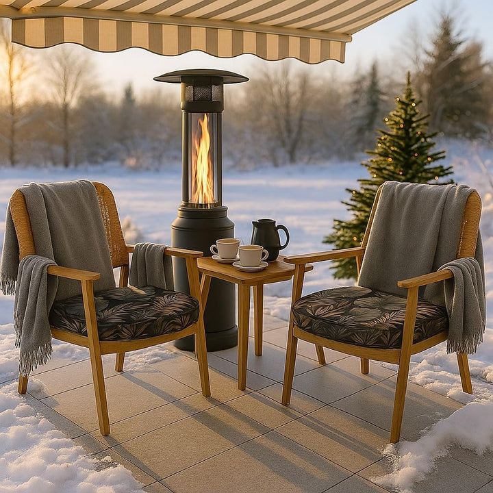 SILUK Sitzkissen 4er Set – Wasserdicht, Weich &amp; Dick, Abnehmbarer Bezug mit Reissverschluss, Outdoor