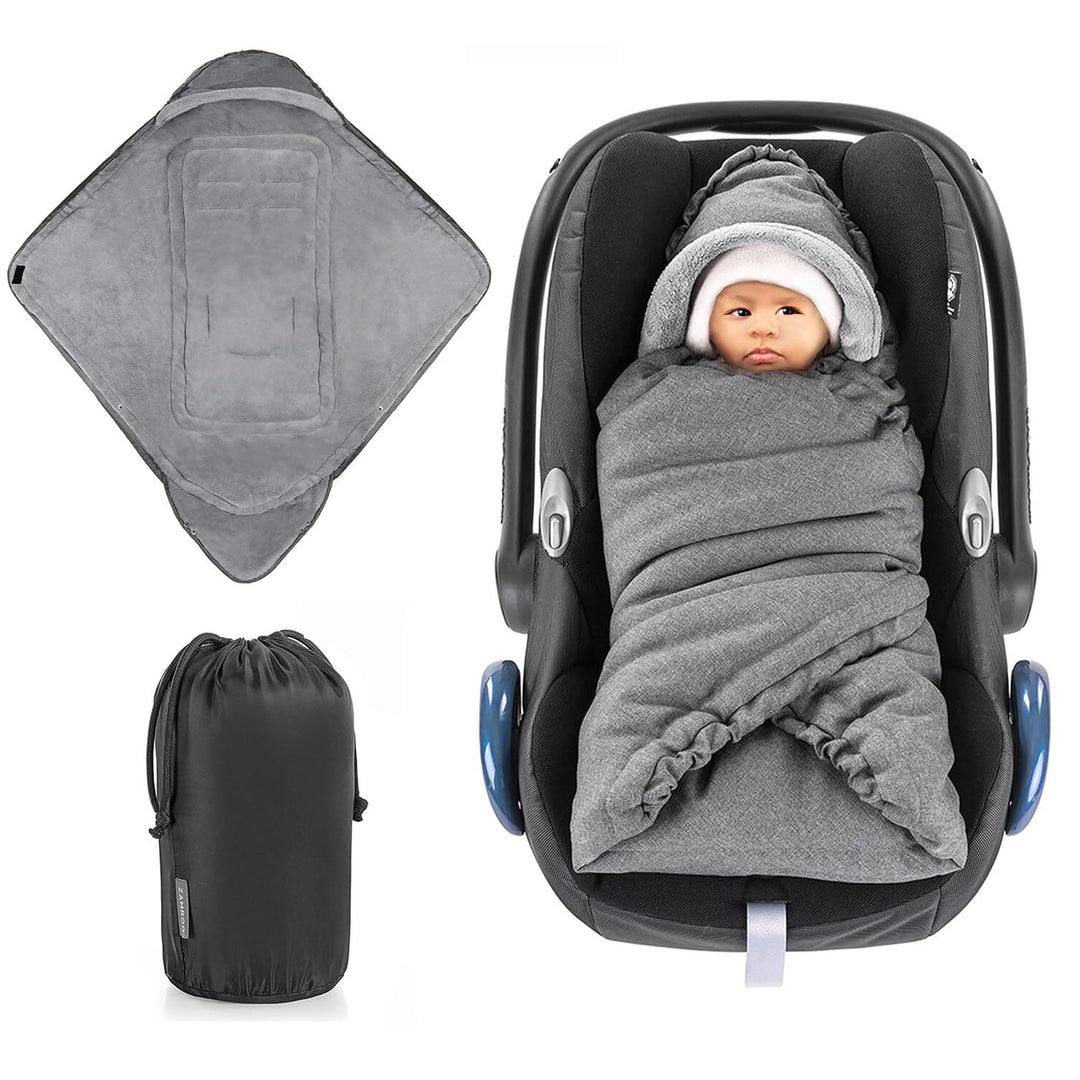 Zamboo Einschlagdecke für Babyschale und Kinderwagen - praktische Alternative zum Baby Winter-Fusssa