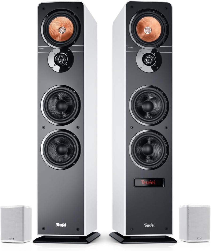 Teufel Ultima 40 Aktiv Surround 4.0 - Aktiv Standlautsprecher mit Kabellosen aktives Rear-Speaker, B