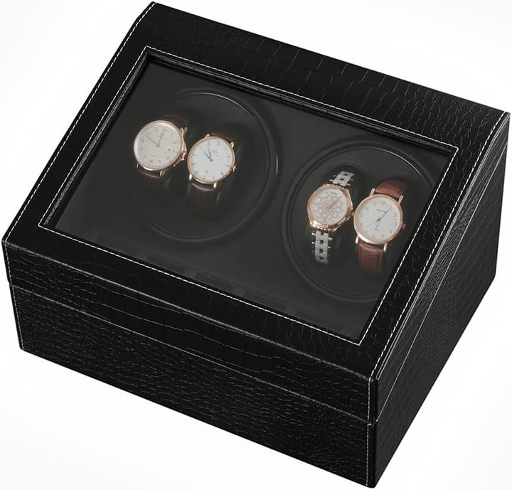 LINGFANSTORE Automatische Uhrenbeweger Box,luxuriöser Uhrenbeweger,Uhrengehäuse mit leisem Mabuchi M