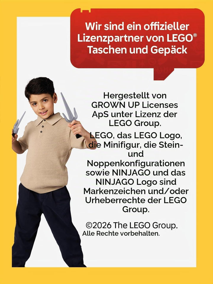 SKANDO BAGS LEGO® NINJAGO® Federmäppchen Junge Elemental Master of Energy – Faulenzer Mäppchen mit g