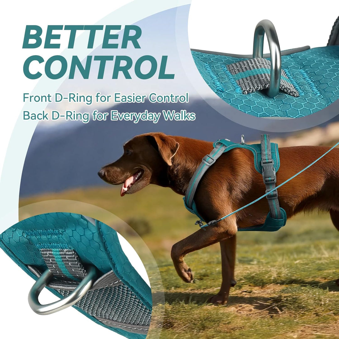 VIVAGLORY Easewalk Hundegeschirr, Anti Zug Hundegeschirr für Training & Spazieren, Anti Zieh Geschir