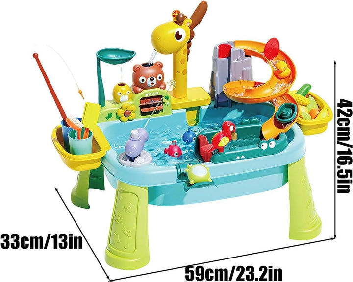 Wassertisch Giraffen-Wasserhahn pädagogisches Angelspielzeug | Küchen-Spielspüle mit fliessendem Was