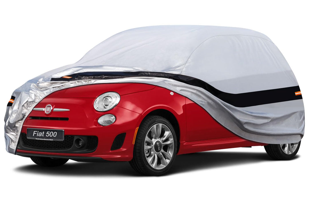 Autoabdeckung Passend für FIAT 500 Abarth 500 595(2010-2025) 10 Schichten Vollgarage Auto Abdeckplan