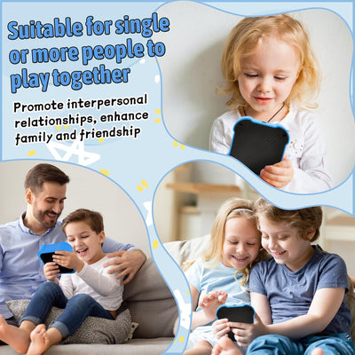 Tic Tac Toe Spiel, Tragbare 3-In-1-Puzzlespielkonsole, Tragbare Reisespiele für Bildung und Gedächtn