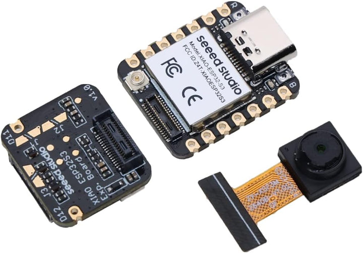 Seeed Studio XIAO ESP32S3 Sense – 2,4 GHz Wi-Fi, BLE 5.0, OV2640 Kamerasensor, Digitalmikrofon, 8 MB