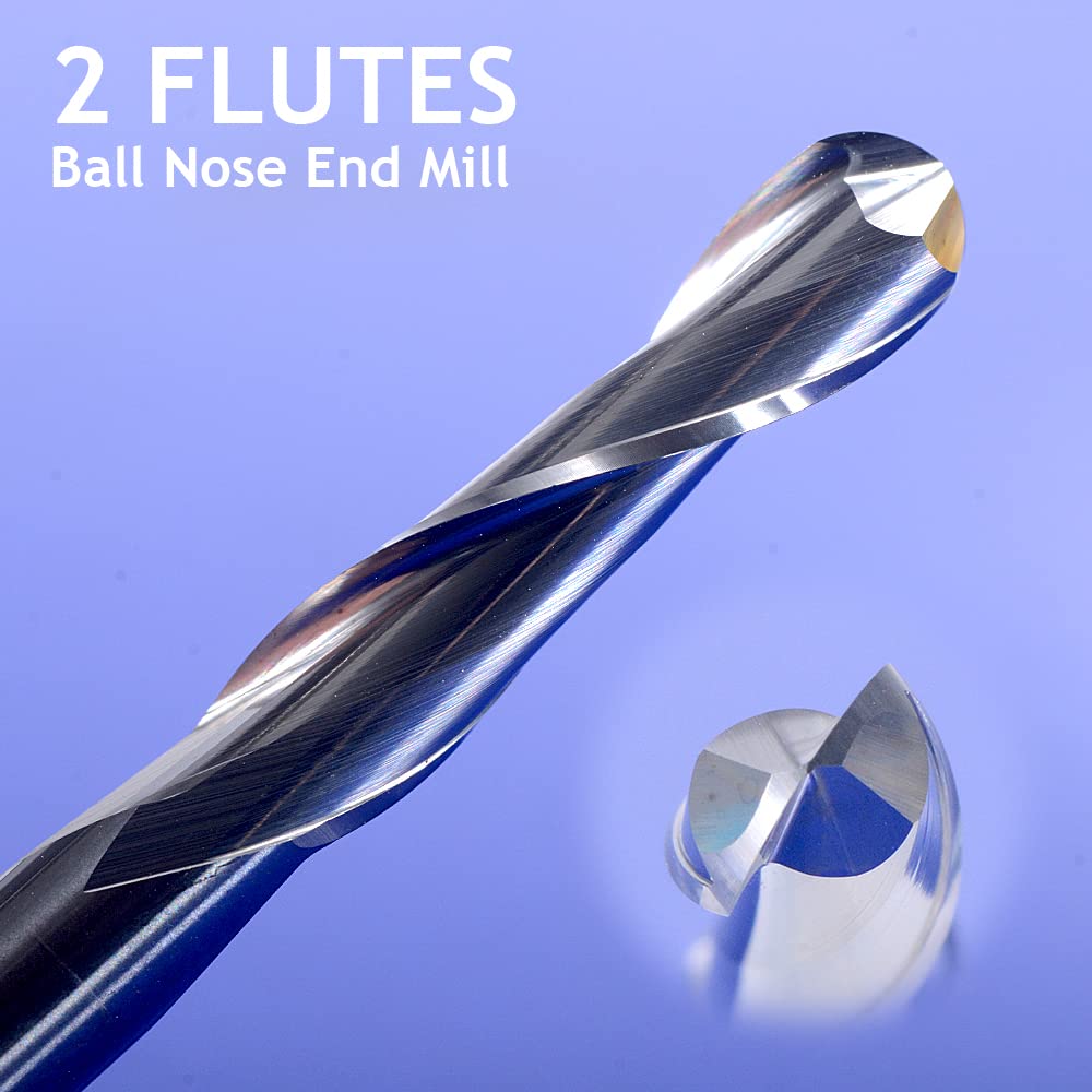 EU_HOZLY Fräser für Holzarbeiten, Durchmesser 1 mm, 1,5 mm, 2,0 mm, 2,5 mm, 3,175 mm, Hartmetall-Kug