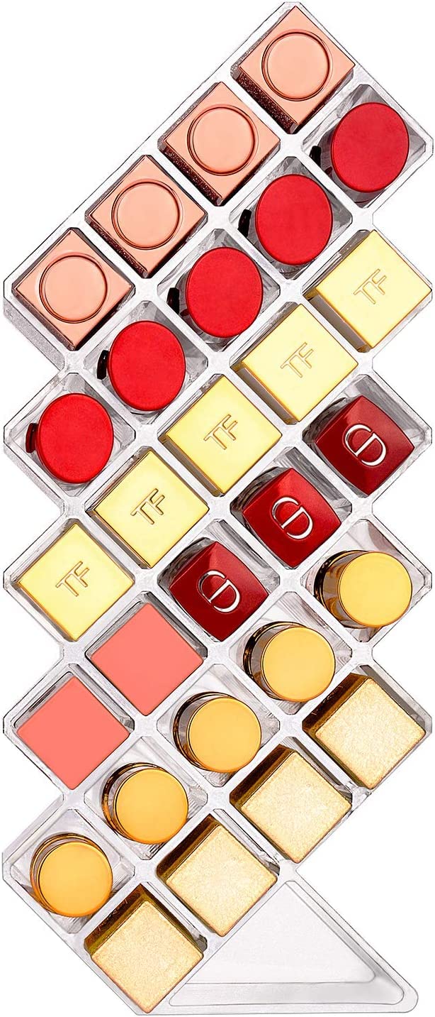 JessLab Lippenstift Organizer, Acryl Lippenstifthalter Lipgloss Tower Clear Kosmetika Makeup Organiz