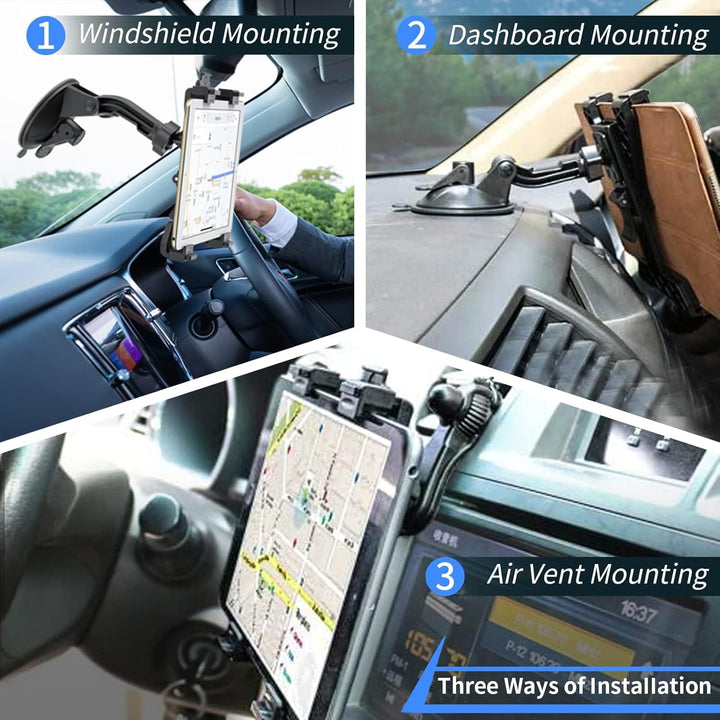 OHLPRO Tablet-Halterung für Auto, iPad Autohalterung Armaturenbrett, kompatibel mit 7"-13" Tablets,