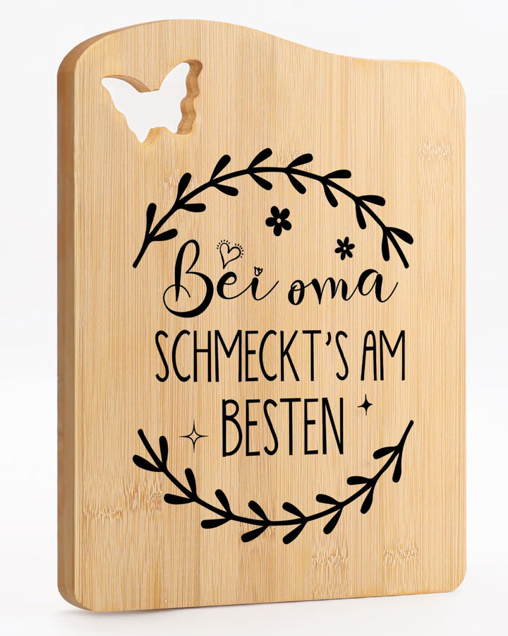 Geschenk für Oma, Oma Geschenk Geburtstag, UV Bedrucktes Bambus Schneidebrett, Geburtstagsgeschenke