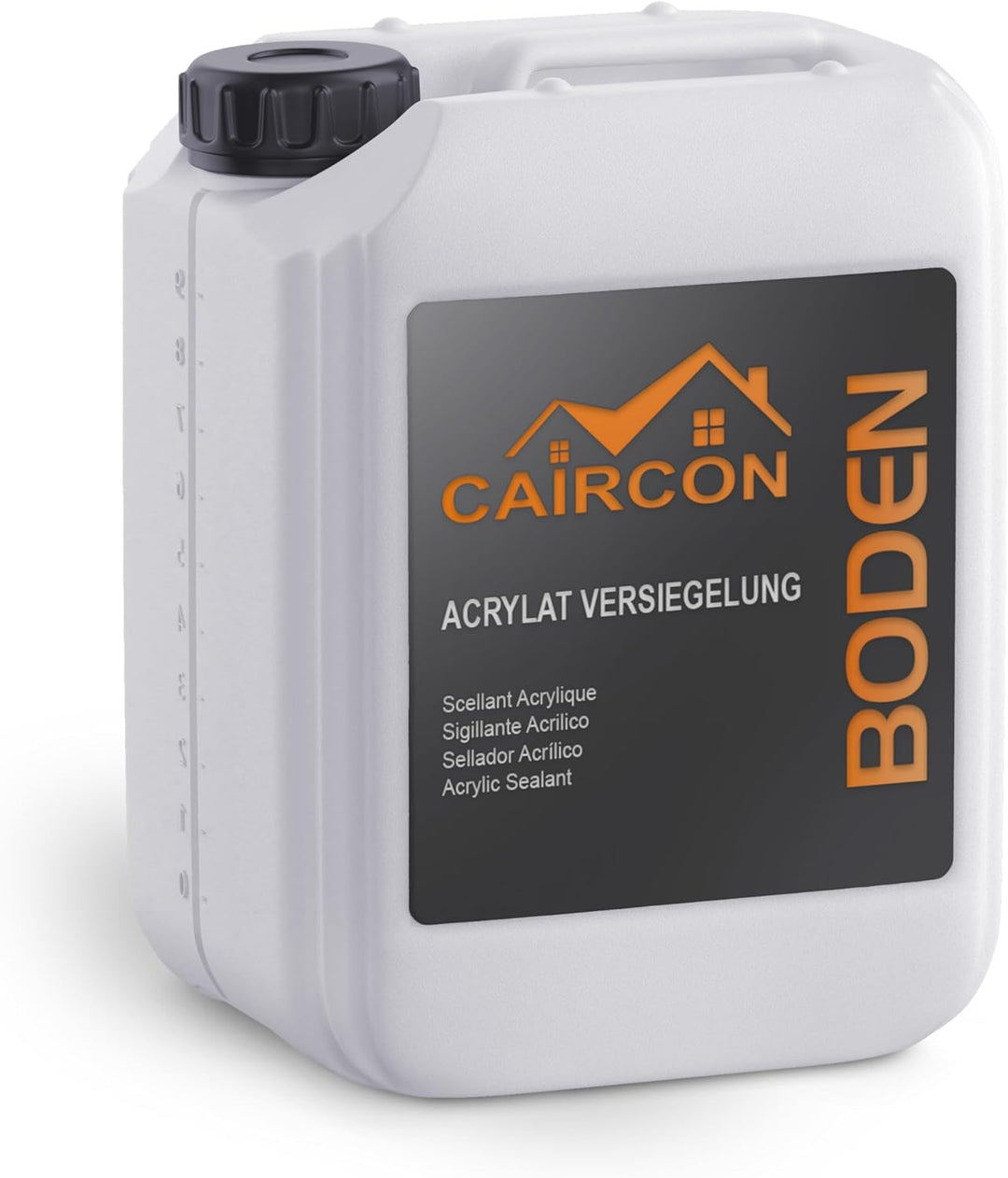 CAIRCON Acrylat Versiegelung 1K Bodenfarbe - Betonbodenversiegelung Betonversiegelung Farblos Farblo