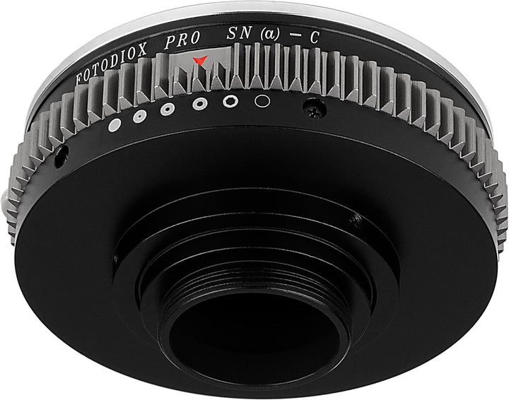 Fotodiox Pro Lens Mount Adapter Compatible with Sony A-Mount and Minolta AF Lenses to C-Mount Camera