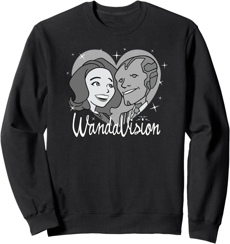 Marvel WandaVision Heart Retro 60s Sweatshirt