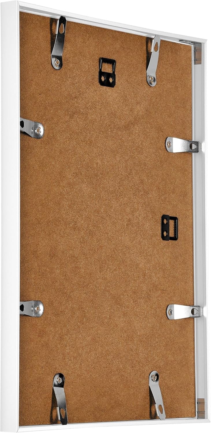 yd. Your Decoration - Bilderrahmen 75x100 cm - Weiss Hochglanz - Bilderrahmen aus Aluminium mit Acry