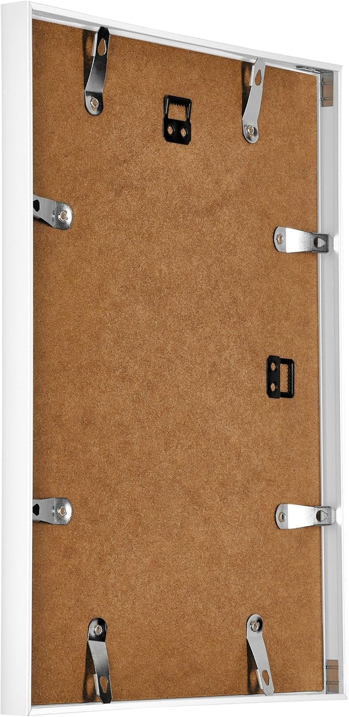 yd. Your Decoration - Bilderrahmen 75x100 cm - Weiss Hochglanz - Bilderrahmen aus Aluminium mit Acry