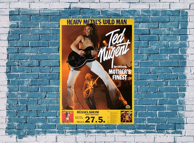 Ted Nugent - Scream Dream, Rüsselsheim 1980 » Konzertplakat/Premium Poster | Live Konzert Veranstalt