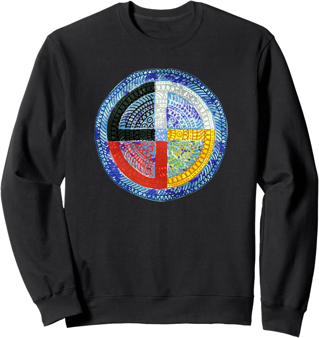 Native American Culture - Medicine Wheel Mandala 2 - Fan Fun Sweatshirt