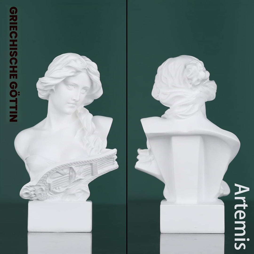 LCCCK 15.2 cm H Weiss Aphrodite Statue Skulptur, Harz Griechische Mythologie Büste Statue, für Koket