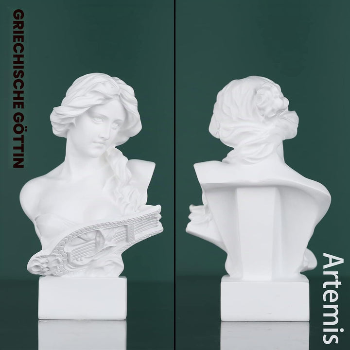 LCCCK 15.2 cm H Weiss Aphrodite Statue Skulptur, Harz Griechische Mythologie Büste Statue, für Koket