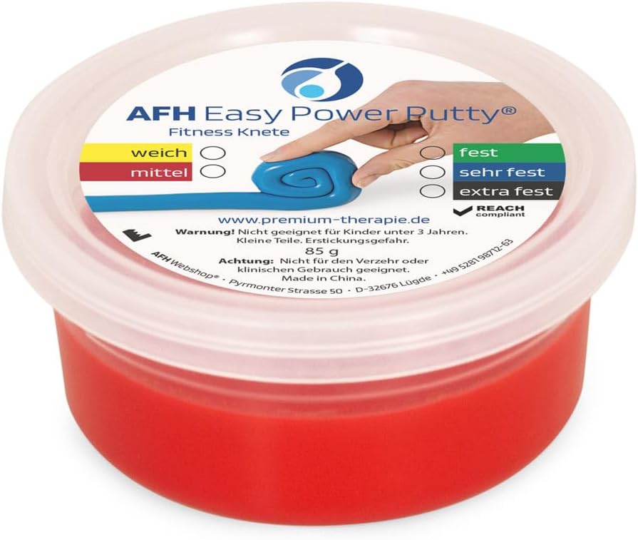 AFH Easy Power Putty® | 5er Set | ca. 85g | Hantrainer | Knete