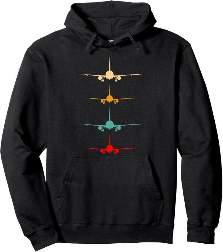 Vintage Flugzeuge Grafik Geschenk für Pilot Flugzeug Pullover Hoodie