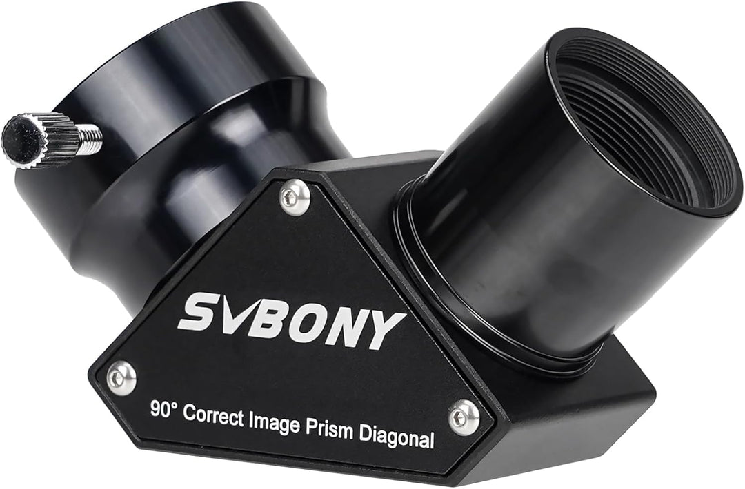 Svbony SV222 Zenitspiegel, 1,25" Zenitspiegeladapter, 90° Zenitspiegel aus Metall mit Okularverriege