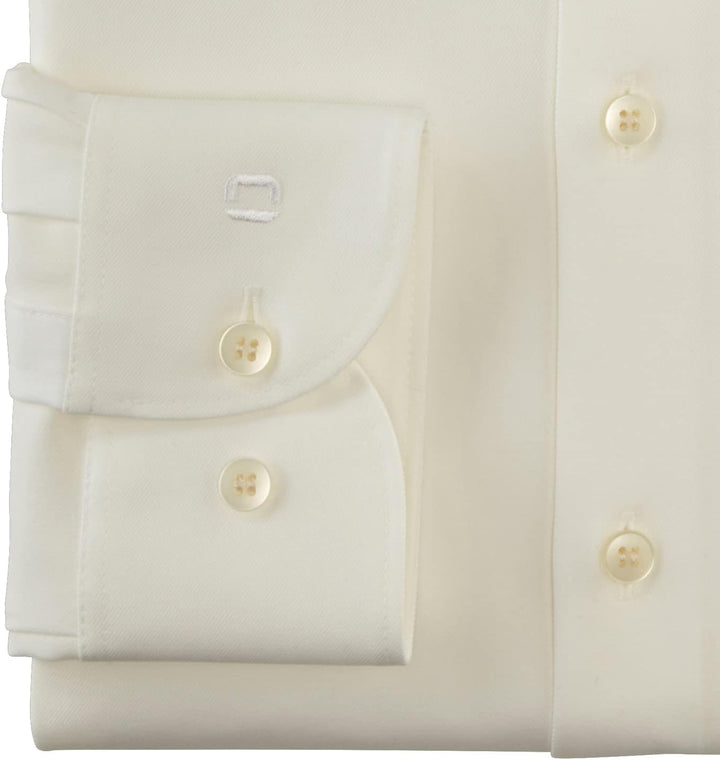 OLYMP Herren Businesshemd Langarm Level Five 24/Seven,Twill,Body fit,Modern Kent 38 Hellbeige 20, 38
