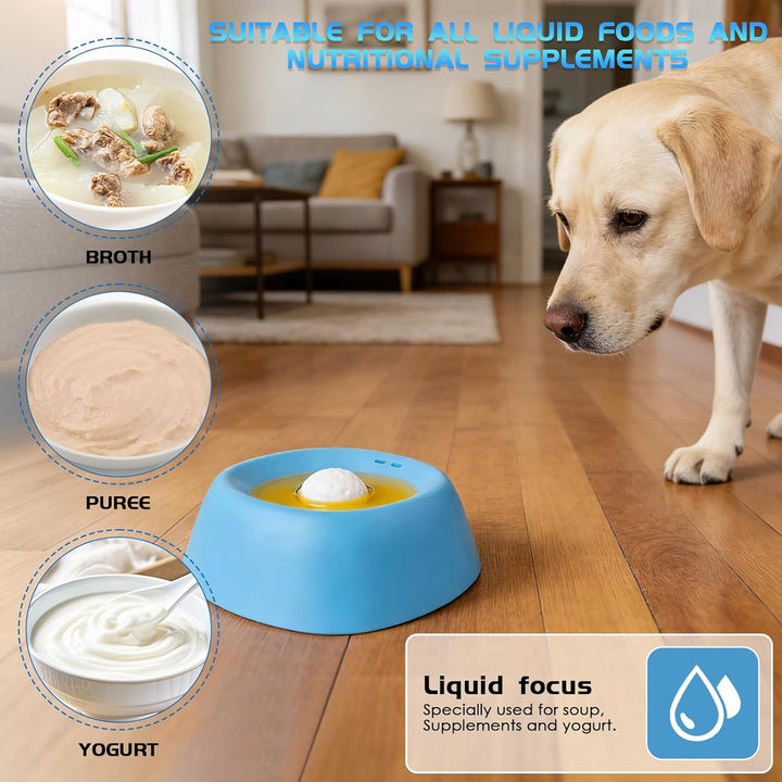 Dfydghb Schleckball Hunde, Beissfester Gummi Lick Bowl für Hunde Hundelickspielzeug, Nonrutsch Leckb