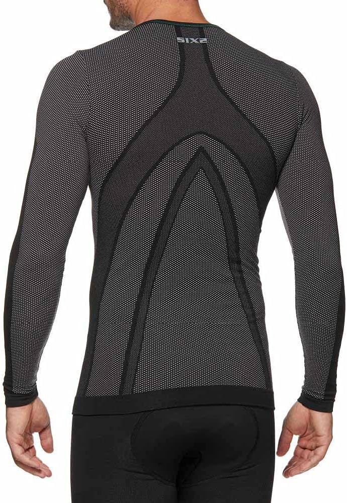 SIX 2 Unisex TS2L-ML-NE T-Shirt, Schwarzes Carbon, M