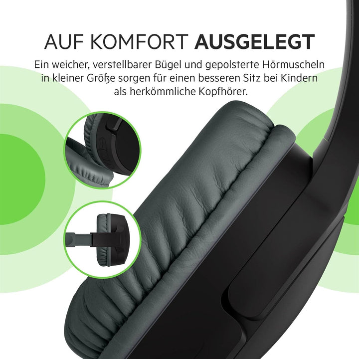 Belkin SoundForm Mini drahtloser Kinder-On-Ear-Kopfhörer mit integriertem Mikrofon zum Online-Lernen