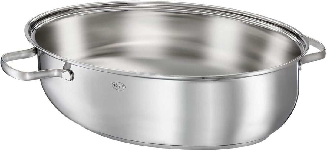 RÖSLE PUREELEMENTS Bräter ProCeraPlus mit Edelstahldeckel 29cm