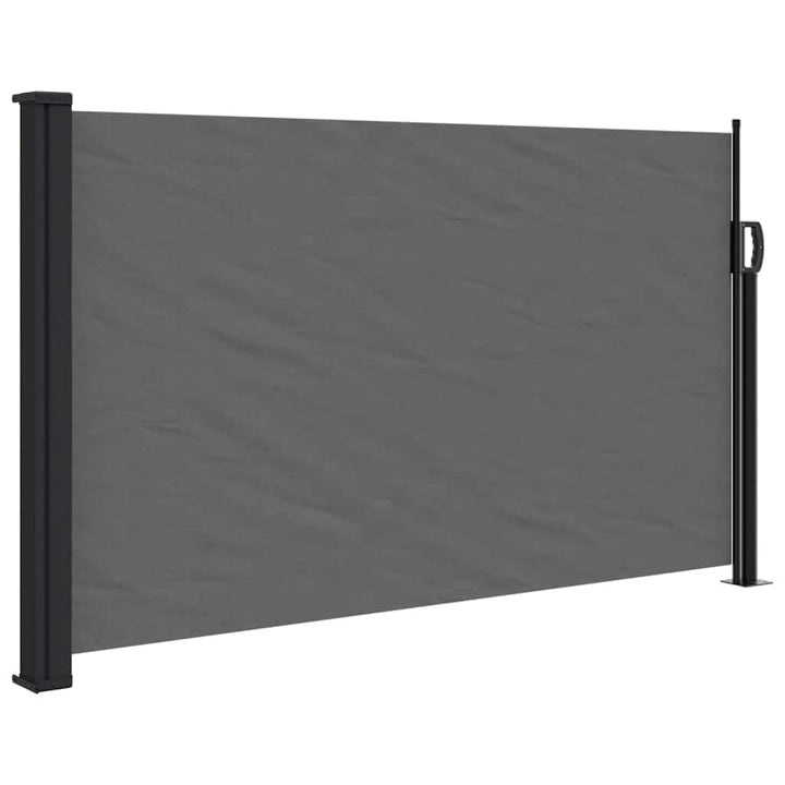vidaXL Ausziehbare Seitenmarkise Anthrazit 120x500 cm 120 x 500 cm Anthrazit, 120 x 500 cm Anthrazit
