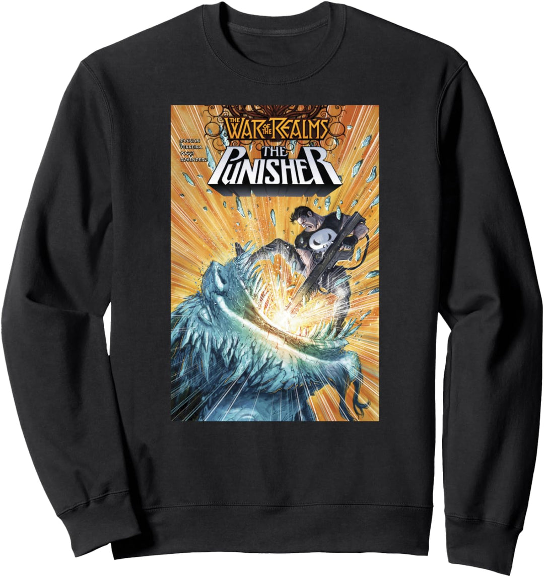 Marvel The Punisher Avenger Of Midgard Comic Book Cover Sweatshirt