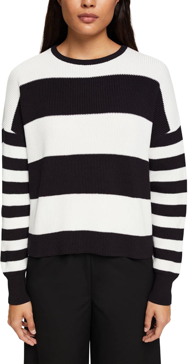 ESPRIT Damen Pullover XS Schwarz, XS Schwarz