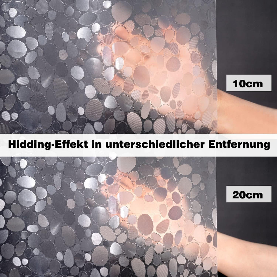 EurCross Anti-Schimmel Duschvorhang 200x200 mit 3 Stärkeren Magnete Unten, Transparent Wasserdicht W