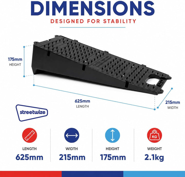 Streetwize LWACC33 Komplettes Bremskeil-Set