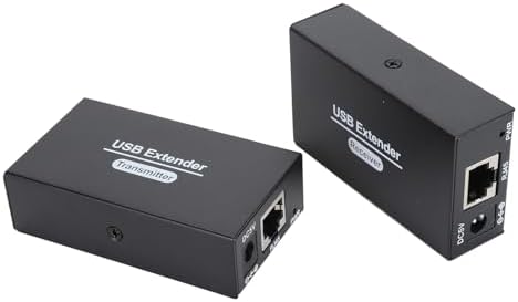 USB 2.0 Extender Bis zu 120 M über Cat5e/6/7, 4 USB 2.0 Ports, USB Over Ethernet Extender RJ45, für,