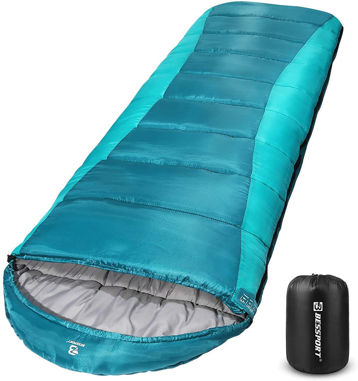 Bessport Schlafsack Flannel für Camping 3-4 Jahreszeiten - 10 °C-20°C | Winter Schlafsack Leichtgewi